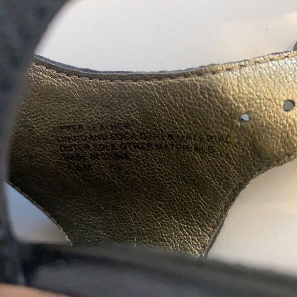 Sz 7.5 Banana Republic leather black block heel - Picture 8 of 9